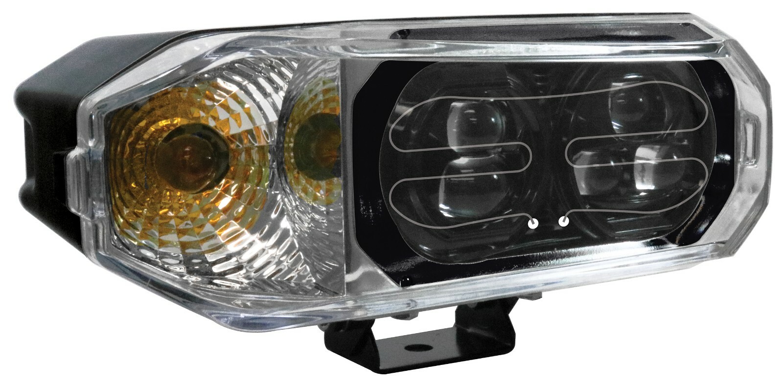 Set of LED Heated Snowplow Headlamps (1 Pair ) Hamsar Snow Plow Lamp