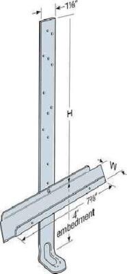 Simpson Strong-Tie META16/TSS2 12-Inch W/4-Inch Embed Truss Anchor W/Seat 50 Pk