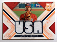 2019 ELITE EXTRA EDITION PROSPECT MATERIALS USA RELIC MATTHEW THOMPSON 039/199