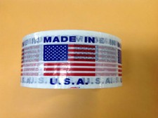MADE IN USA AMERICAN Lettering printed secure box Carton Sealing 2" Tape 110yd