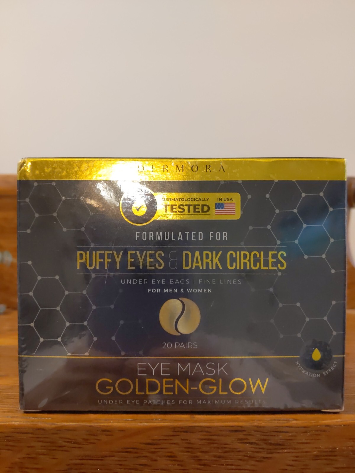 24K Gold Under Eye Masks for Puffy Eyes & Wrinkles – 50 Pairs Sealed-image