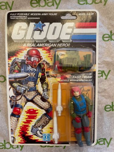Fast Draw G.I. Joe - Brand New - MOC - 1987 - Hasbro - Mint on Card