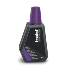 Trodat Stamp Ink 7011 - Refill Stamp Pad Ink - 1 oz. Bottle  VIOLET INK (purple)