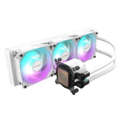 TCOMAS SJA080 360 ARGB White AIO Liquid CPU Cooler | eBay