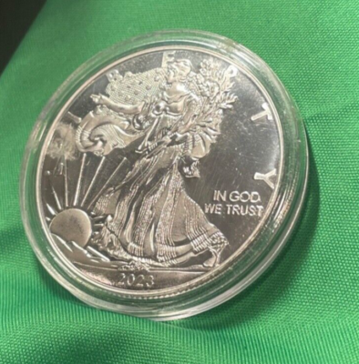 2023 W Metal Replica Walking Liberty Us Silver Dollar Copy Movie