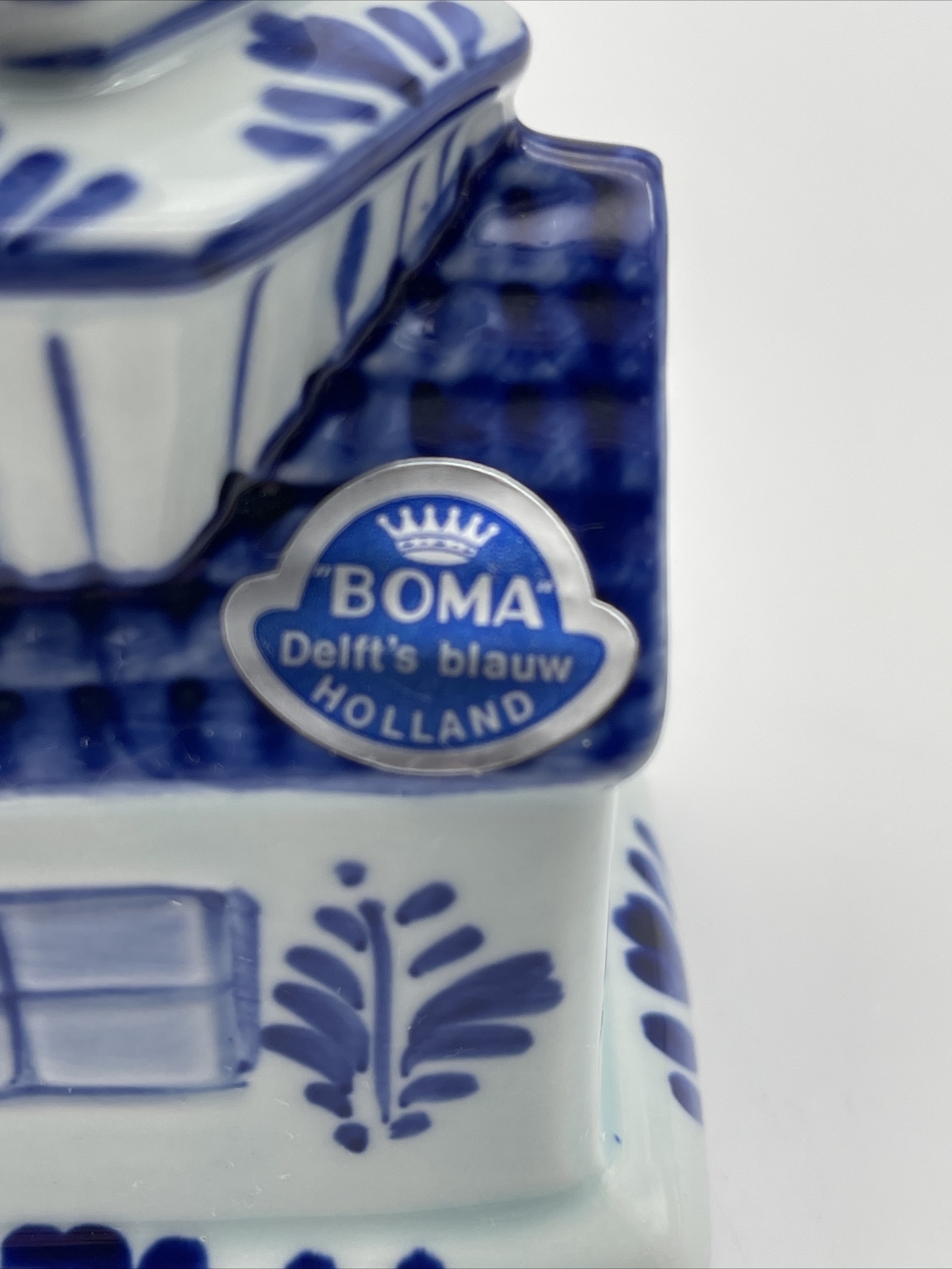 Boma Delft's Blauw Musical Windmill, Made in Holland