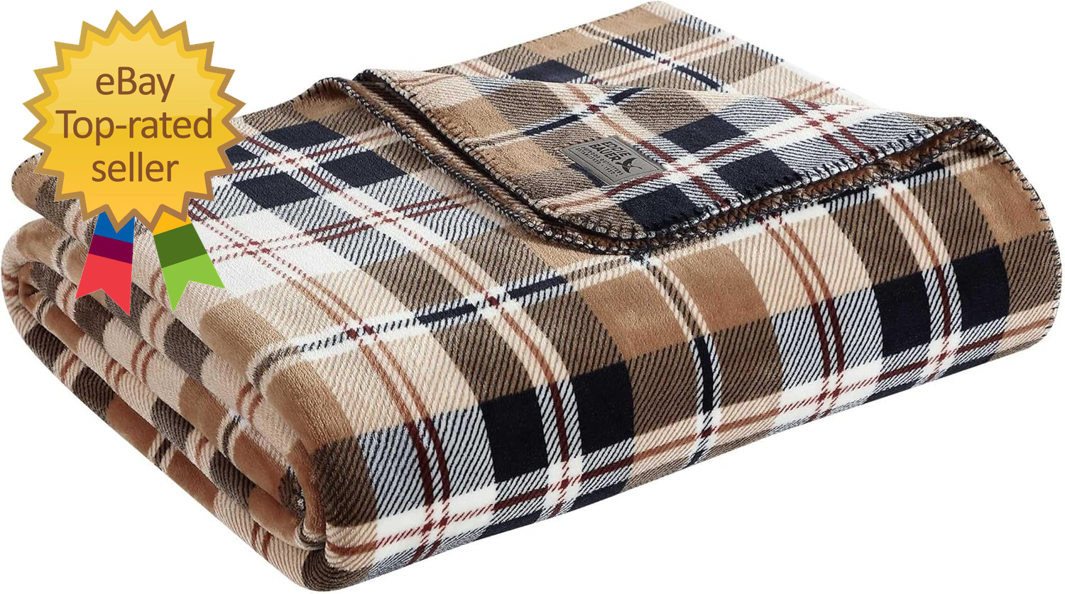 Reversible King Plaid Plush Blanket - Oeko-Tex Certified Cozy Home Decor