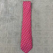 Vineyard Vines Men  s Red SHARK Tie EUC Excelllent Used Condition