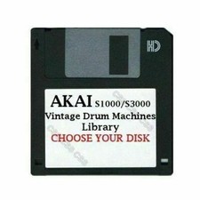 Akai S1000 / S3000 Floppy Disk Vintage Drum Machines Library Choose Your Disk