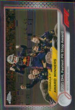 2022 Topps Chrome Formula 1 #194 2021 DHL Fastest Pit Stop Award 