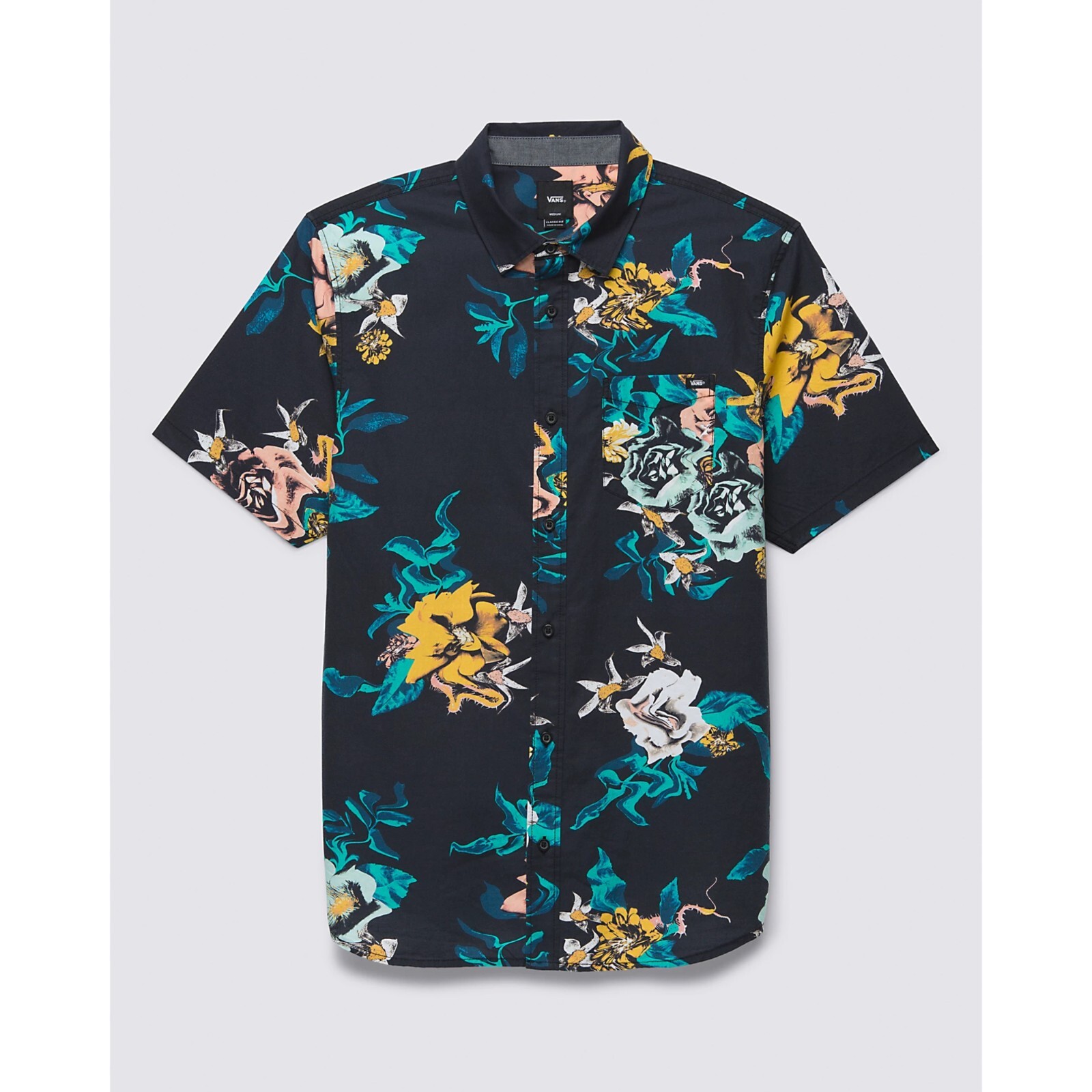 Совершенно Новые мужские фургоны Great Escape с цветочным рисунком искаженный Цветочный Черный Средний 10390₽