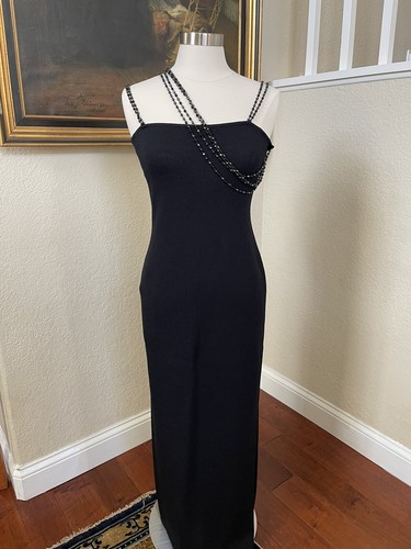 St.JOHN ~ Couture~Elegant Long Black 