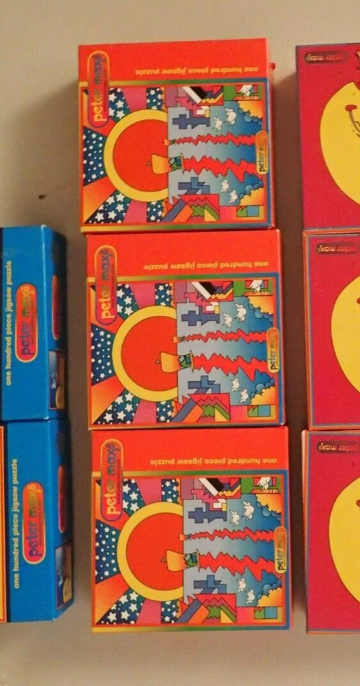 Peter Max Pop Art Vela Nuevos Mundos Puzzle 100 Piezas 23 x 18 cm NUEVO En Caja Raro Foto 2 de 4