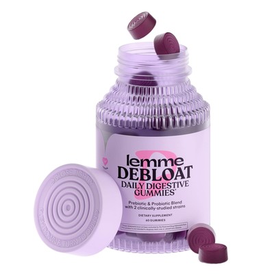Debloat - Digestive & Gut Health Gummies with 2 Clinically Studied Probiotics...