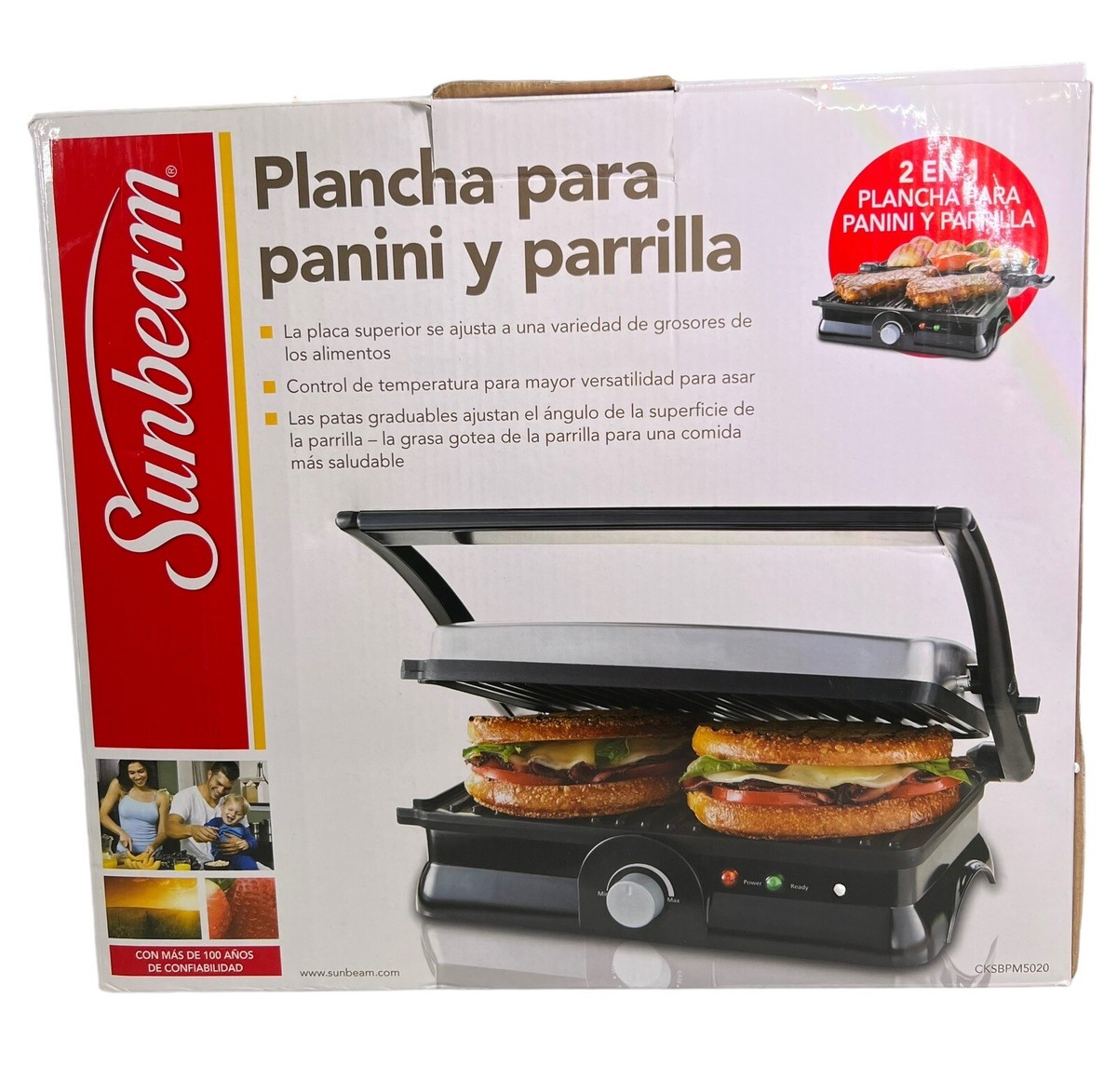 Game Sunbeam Panini Maker Cordless Sandwich Press Sunbeam Cafe
