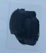 Black White Abstract GAT PAINTING 3.5x2.5 Small IMPRESSIONISM ORIGINAL WHIMSICAL