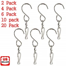 Swivel Hooks Clips Hanger for Hanging Wind Chimes Crystal Twisters Spinning Deco