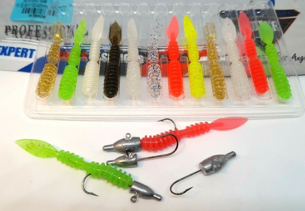 Texas Lrf Fishing Rigs 16 Or 12 Piece Soft Lure Set Perch Trout LRF