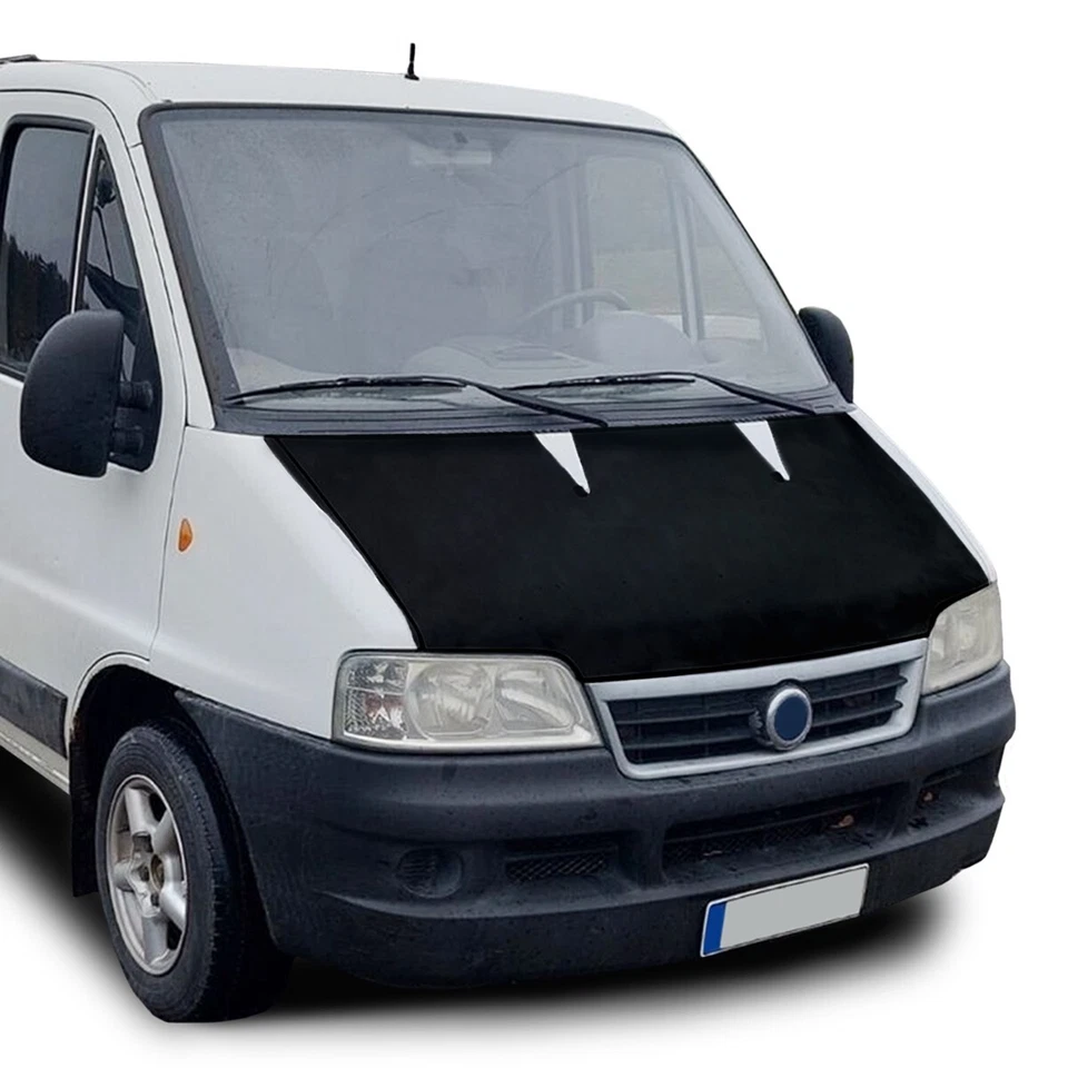 Black Bonnet Bra Cover Protector Guard For Fiat Ducato Peugeot Boxer 2002-2006