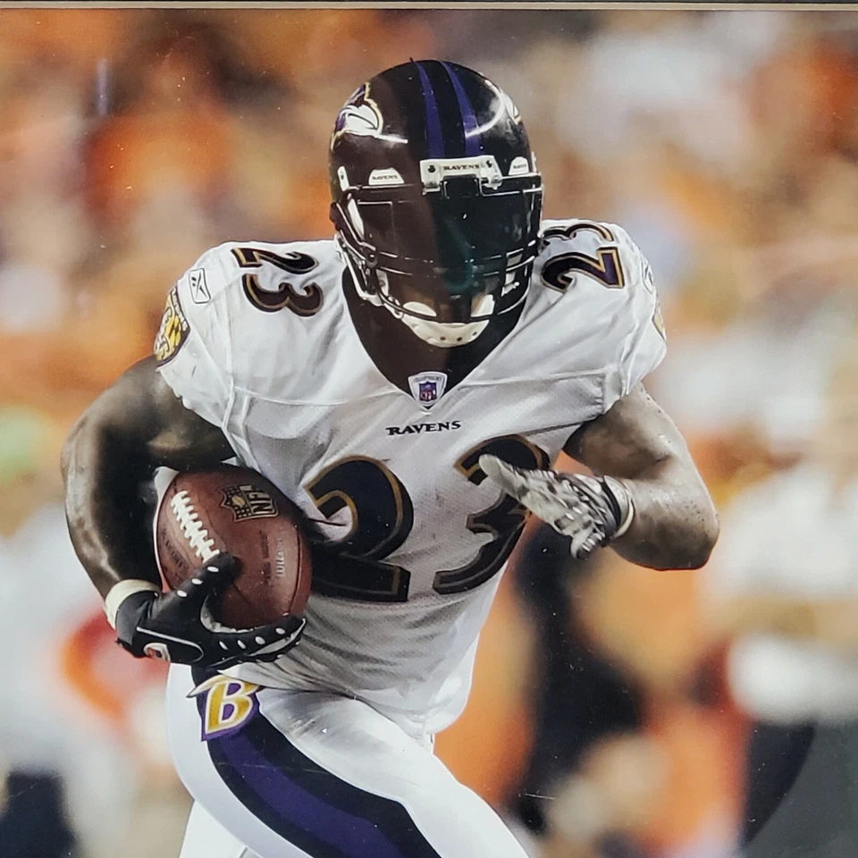 Foto emoldurada usada Willis McGahee Baltimore Ravens NFL - Imagem 2 de 4