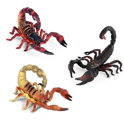 #ad #ad Rileryan Scorpion Figurine Realistic Plastic Scorpion Arthropod Figurine for ... $23.44