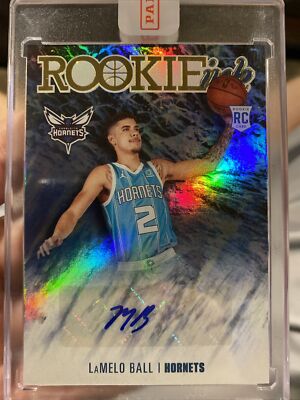 2020-21 Panini NBA Hoops LAMELO BALL Rookie Ink AUTO RC SSP