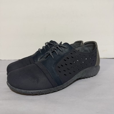 Naot Shoes Women Lalo Blue Sz 39/8 Leather Oxfords Walking Comfort Casual 270649