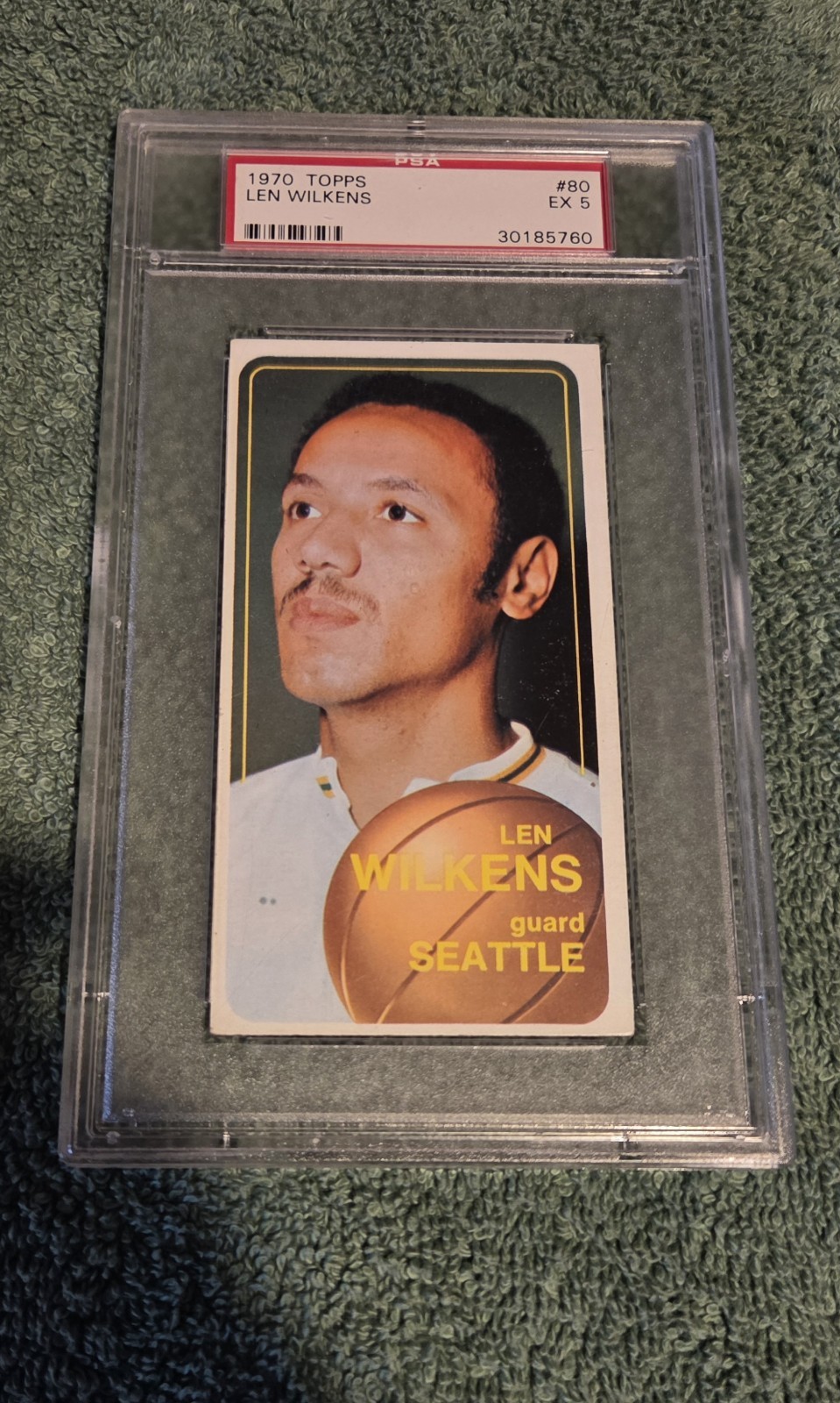 Vintage 1970 Topps Basketball Cards, Great Lot of 8 Tall Boys, All PSA Grade 5 view 5