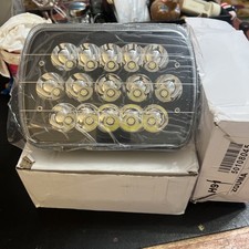 Two Brand New 7x6 Led Black Headlight Jg-1003 Bright