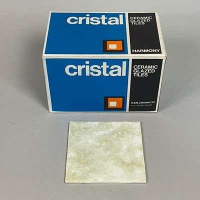 36 Cristal CMO-16 Topas Olive Green Cloud H&R Johnson Keramik Wandfliesen Retro