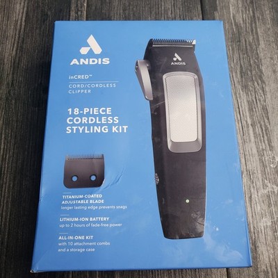 Andis inCRED Lithium-Ion Cordless Hair Trimmer Kit - 19pc