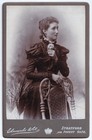Cabinet Card: Woman in Dark Dress, Edwards & Co, Stratford and Forest Gate