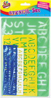 Artbox 4X Schablonen Buchstaben Alphabet Basteln Zahlen