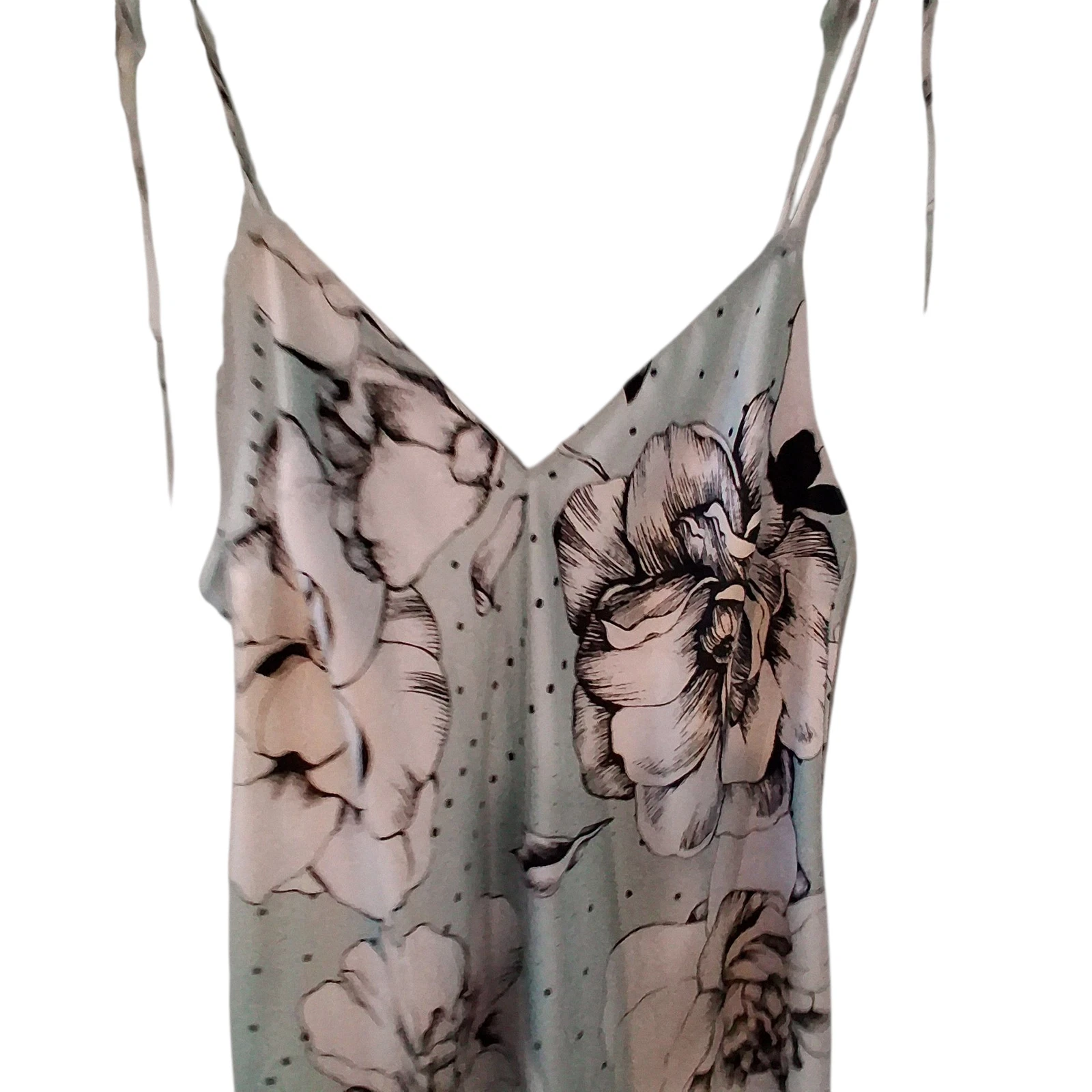 UNDERCOVER Victorias Secret abito slip lingerie donna piccolo maxi raso floreale