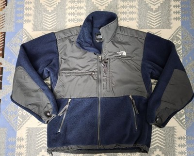 The North Face Denali Blue Fleece Jacket Medium Men's Full Zip Polartec TNF