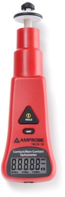 Amprobe TACH-10 Tachometer with Contact and Non-Contact Measurement