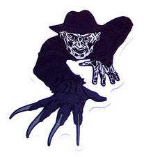 A Nightmare on Elm Street - Cut Sticker Decal Movie Horror Film Freddy Krueger