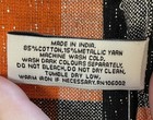 STOREHOUSE NAPKINS (8) ORANGE BLACK CHECK 20 X 20 HALLOWEEN FALL ORIOLES NWOT — photo 5