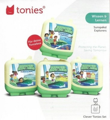 tonies - Wissen & Lernen - 4er Clever Tonies Set - Sunspeed Explorers - Neu / OV
