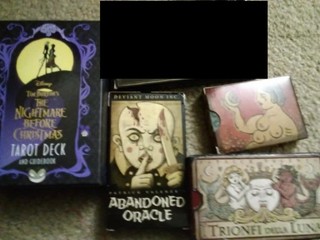 NIGHTMARE BEFORE CHRISTMAS tarot PATRICK VALENZA Oracle Tarot Deviant Moon LOT