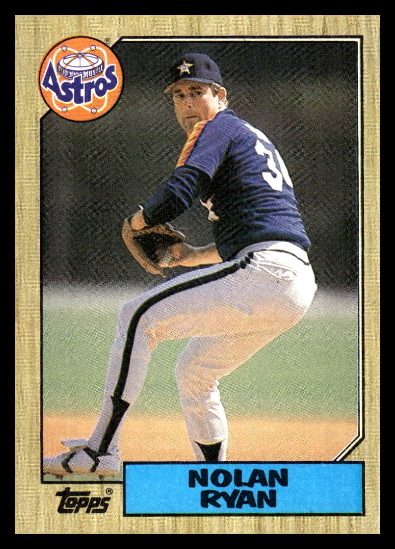 Nolan Ryan 1987 Topps #757 Astros FREE SHIPPING StackedPacks