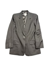 Women  s Wool Pendleton Blazer Grey Size 4 Made In USA