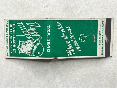 BF193 Matchbook Cover Duffy's Tavern Restaurant Chicago Illinois IL