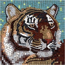 Create Mosaic Tile Patterns Kit for Adults 20cm 7inch Tiger US204001 
