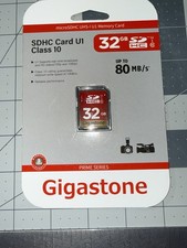 Gigastone 32GB SDHC Card U1 Class 10Prime Series Memory Card