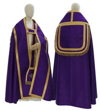 Purple Violet Roman Cope with stole Vestment Capa pluvial Morada Pluviale KTF25