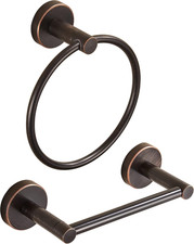 Bronze Toilet Paper Holder Towel Ring,Oil Rubbed Bathroom Hardware Set,Hand