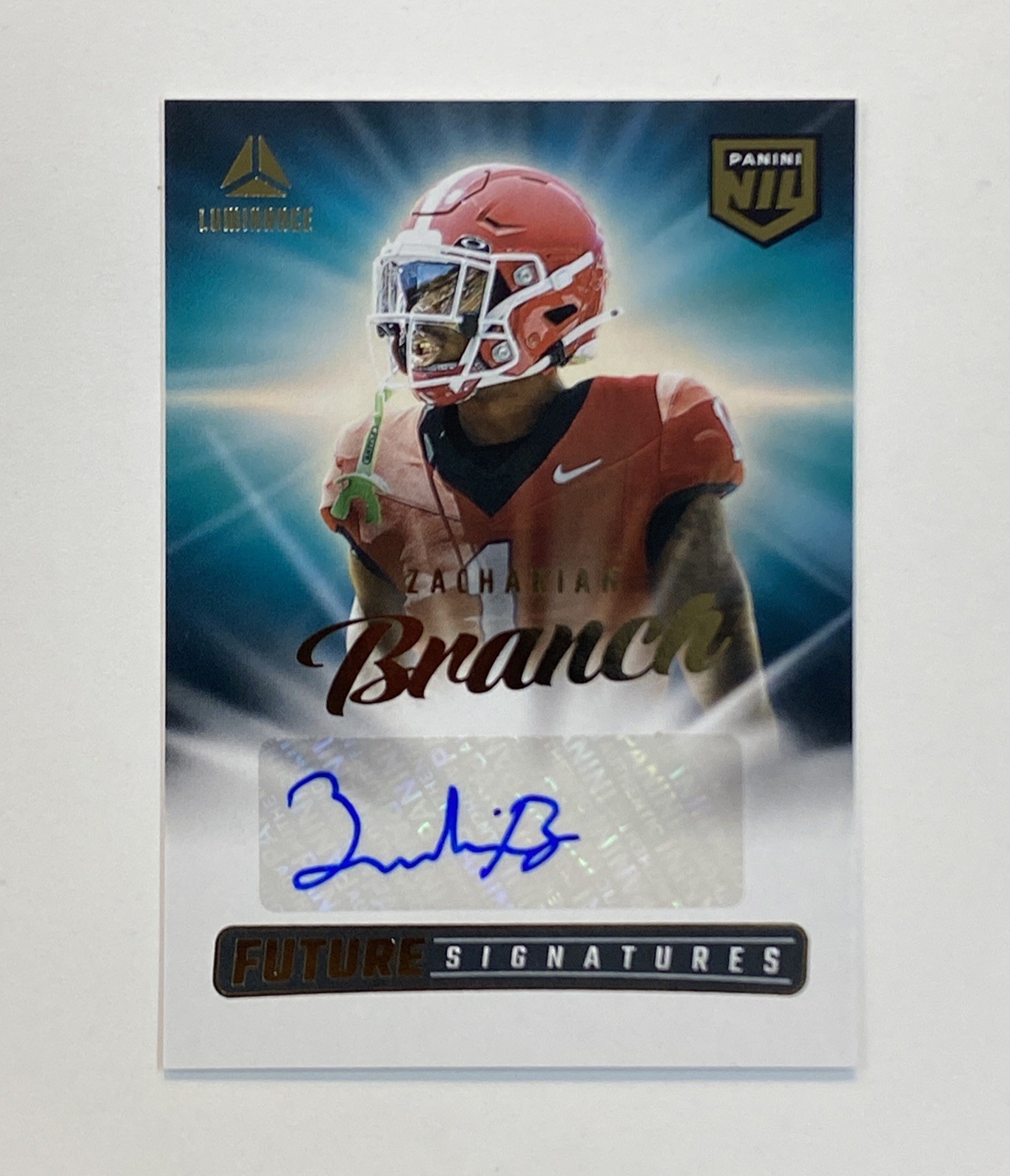 Zachariah Branch 2025 Panini Luminance Future Signatures NIL Auto #NIL-ZBH KG