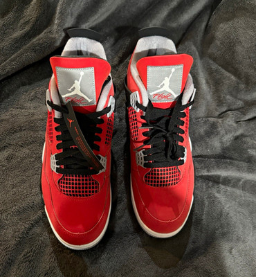 Size 11.5-Air Jordan 4 Retro 2026 Toro Bravo FQ8138-600 Fire Red Black