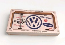 Volkswagen Battery Operated Wood Framed Clock- New Old Stock